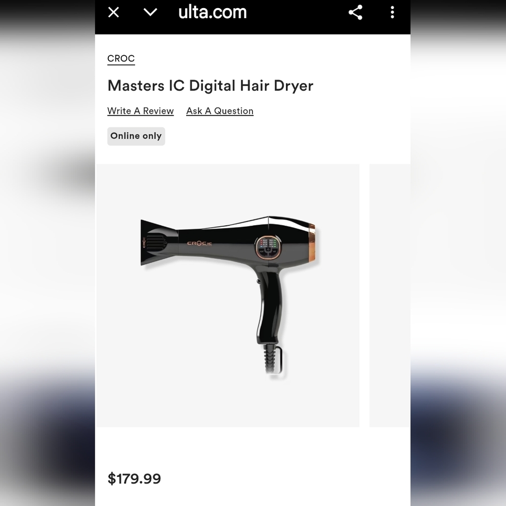 CROC Professional Master IC Digital Hair Dryer